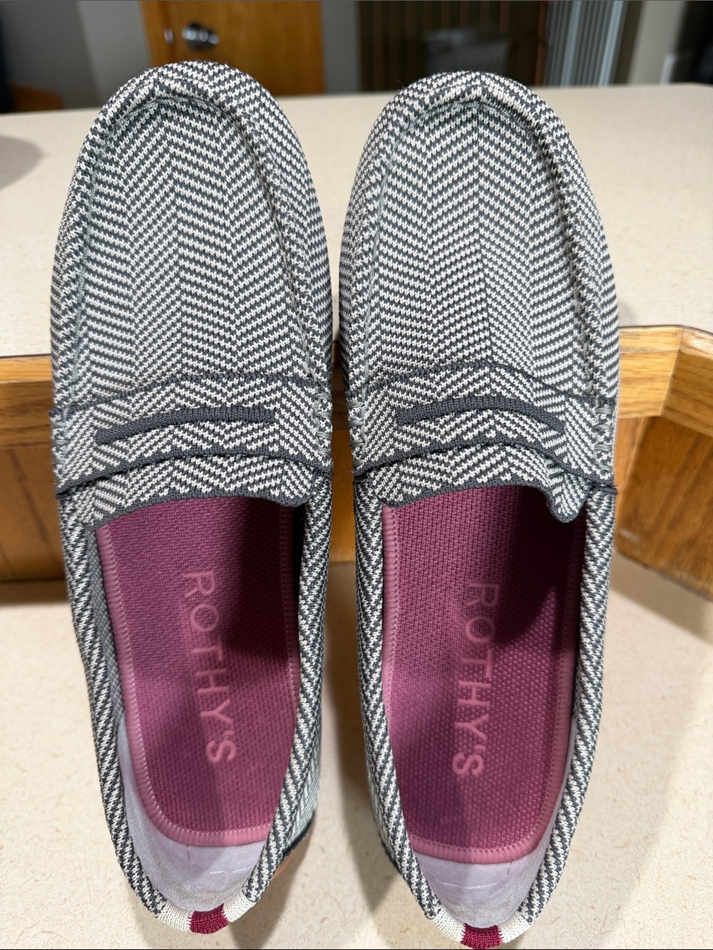 Rothy's Iron Herringbone Drivers